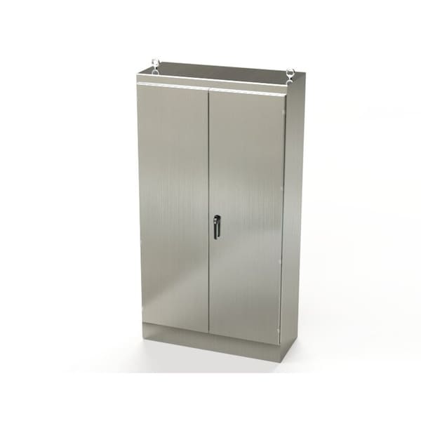 3 Point Latch with Padlock/Keylock Handle Electrical Enclosures, 90 in H, 20 in D, 48 in W